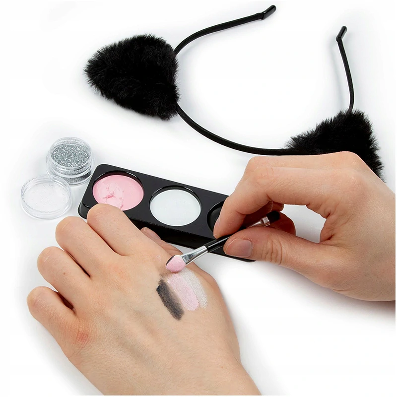 KIDEA - Farby na tvár 3 farby + čelenka