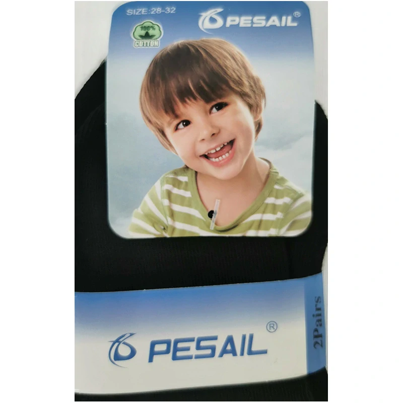 PESAIL - Sada chlapčenských bavlnených termo ponožiek pastelovej farby č.28-32; 32-36 : HYF-1504 - 2ks v balení