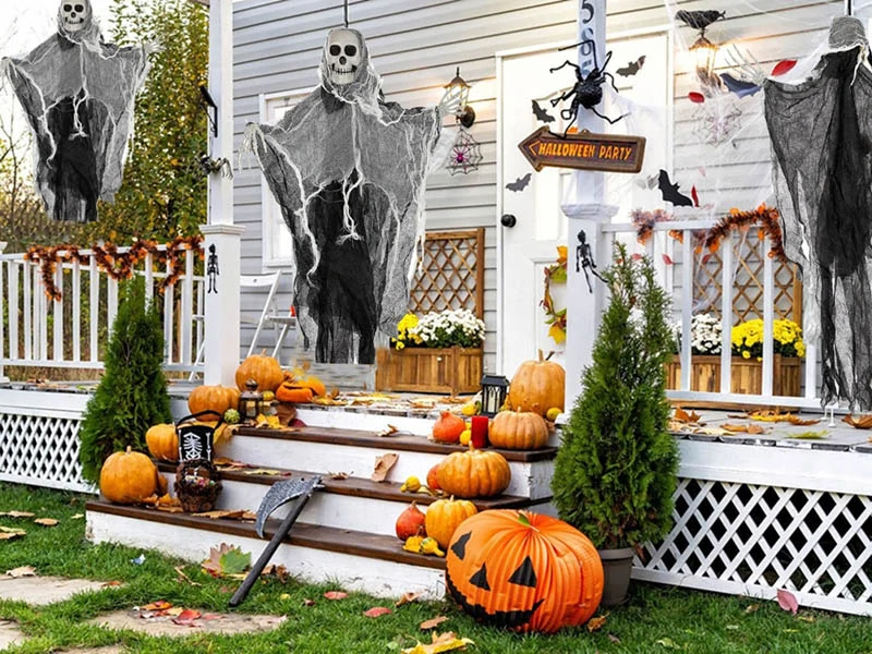 Halloweenska dekorácia Kostra 80cm