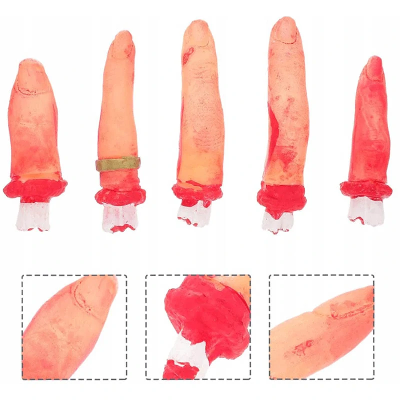 Halloweenska dekorácia Odseknuté prsty