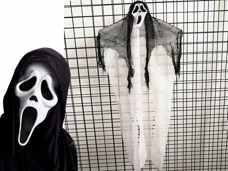 Halloweenska dekorácia Vreskot 90cm