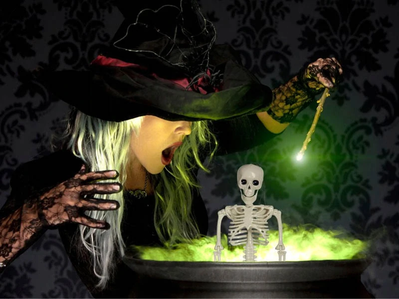 Halloweenska dekorácia kostra 40cm