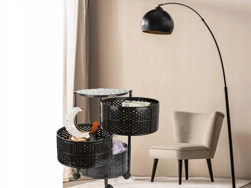 Kuchynský regál na kolieskach 3-úrovňový