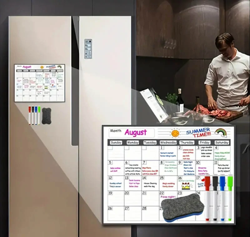 Magnetický kalendár na chladničku A3