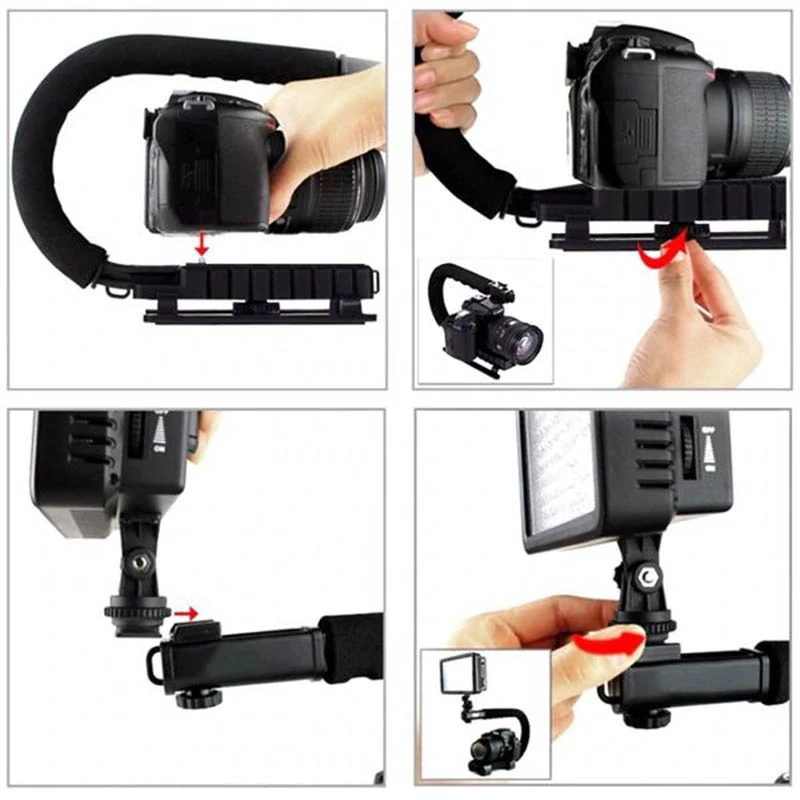 Stabilizačná rukoväť pre fotoaparáty a videokamery