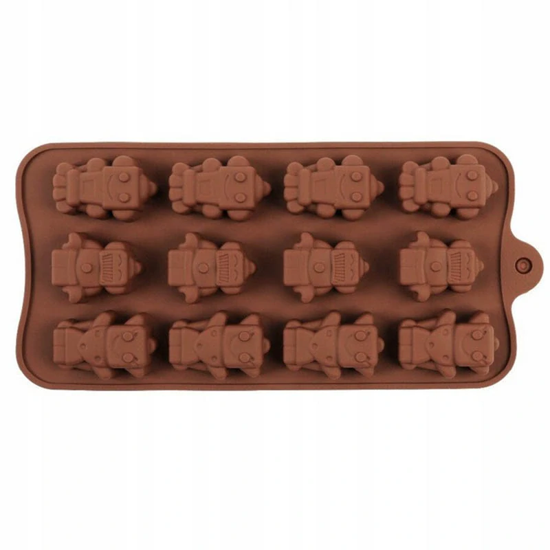 Silikónová forma na čokoládu Roboty 21x11cm