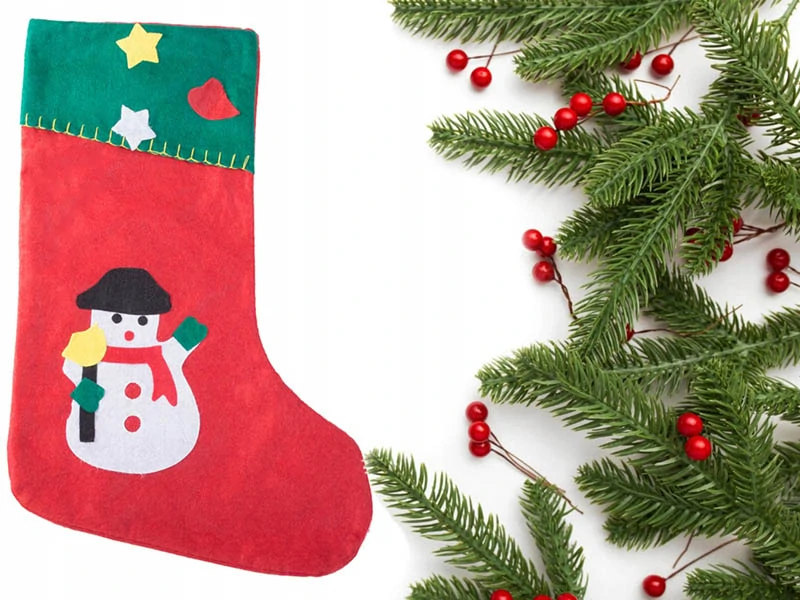 Vianočná čižma z filcu 40cm