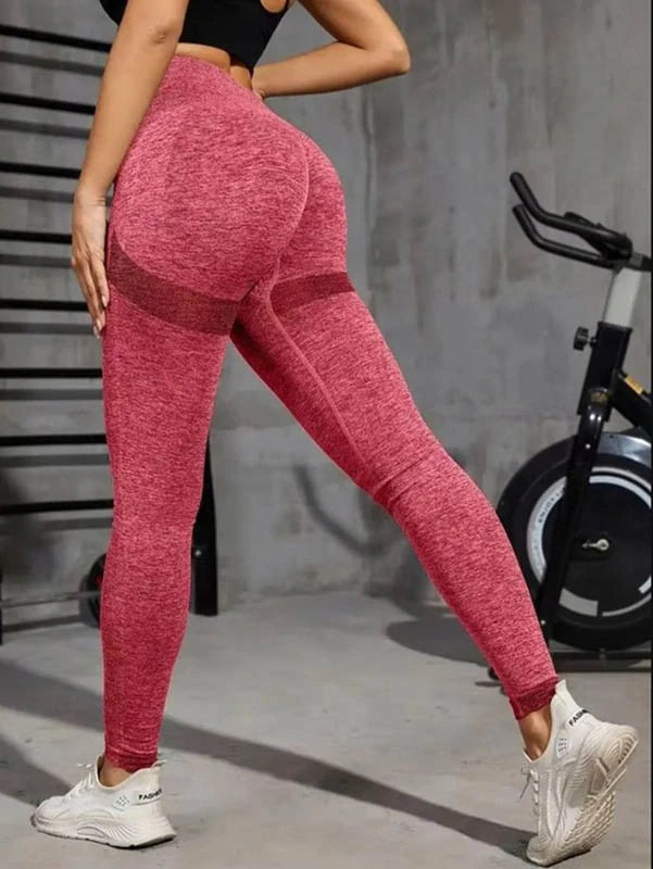 Športové legíny s vysokým pásom a push-up efektom – Veľkosť S