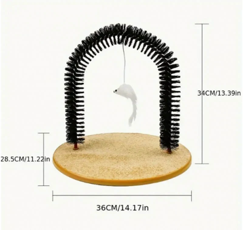 Škrabadlo a masážna hračka s Kocúrnikom pre mačku