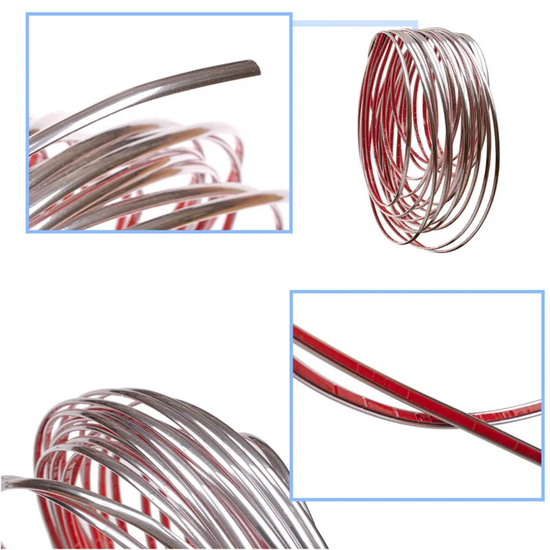 Ozdobná samolepiaca chrómová lišta do auta – 6 mm x 15 m