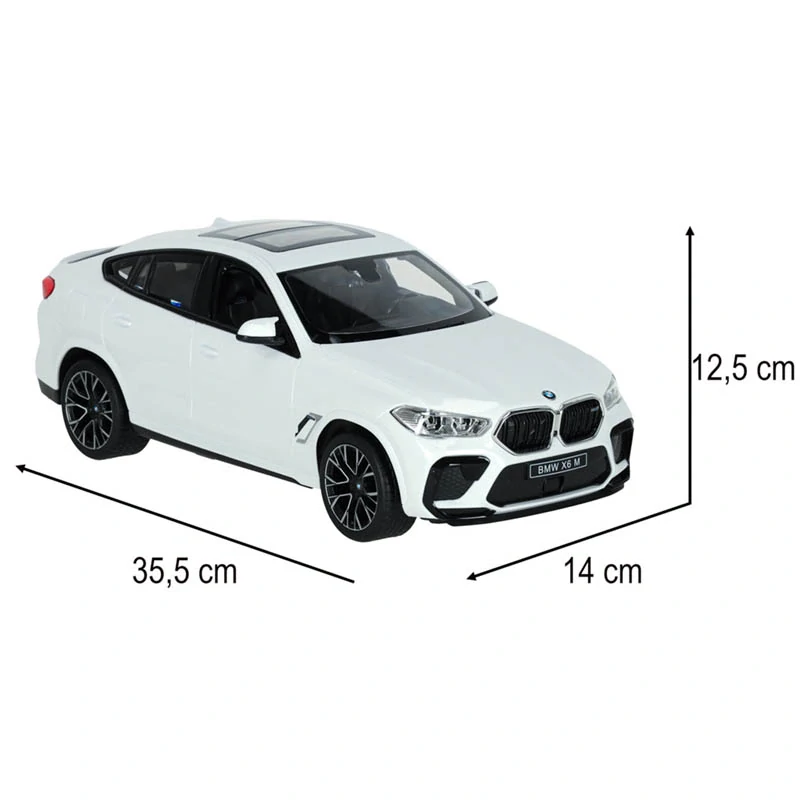 Rastar RC model BMW X6 M 1:14 biely na diaľkové ovládanie