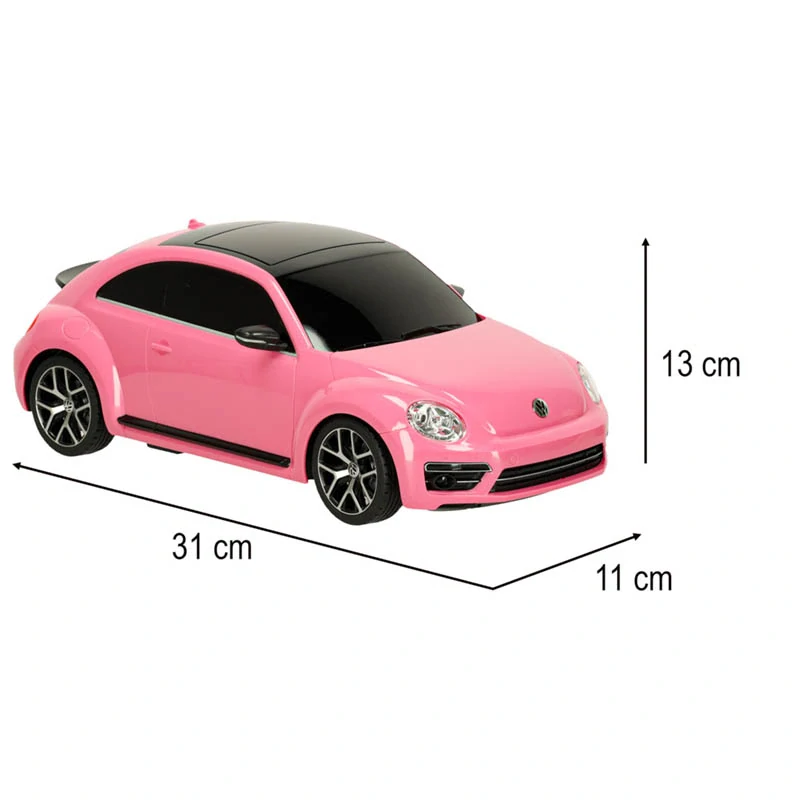 Rastar RC model Volkswagen Beetle 1:14 ružový na diaľkové ovládanie