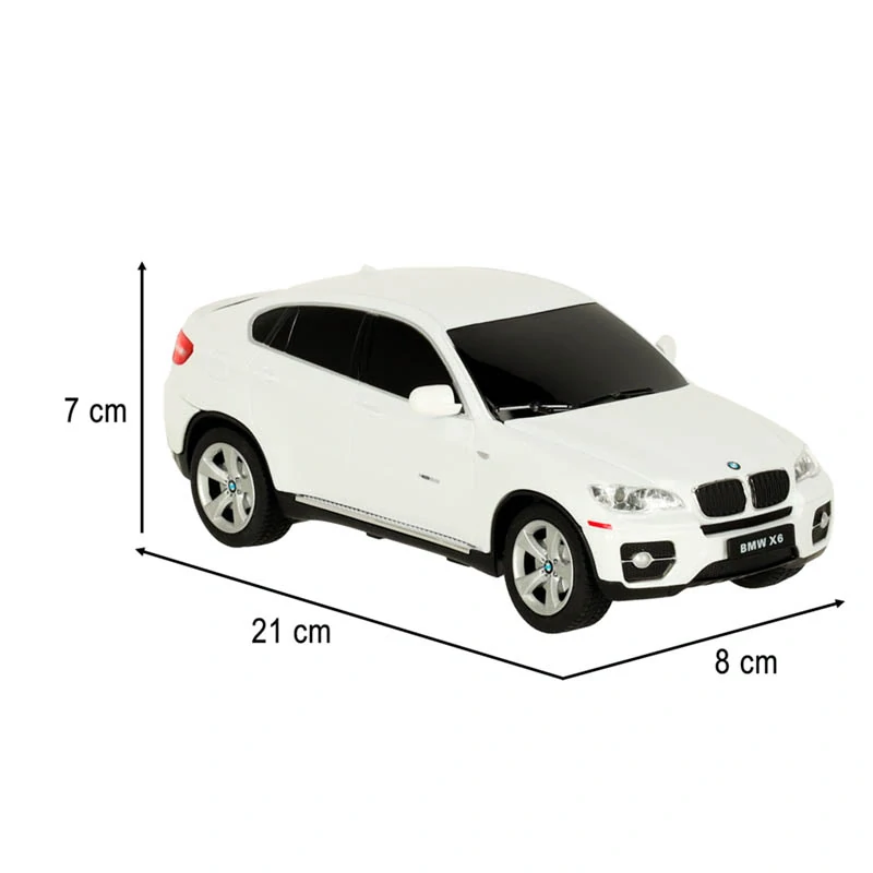 Rastar RC model BMW X6 1:24 biele na diaľkové ovládanie