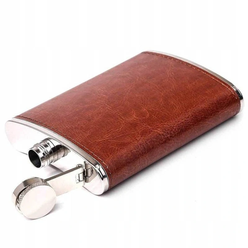 Ploskačka kožená hnedá 270ml 