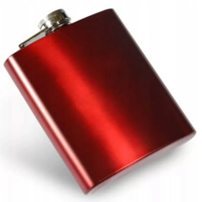 Ploskačka kovová červená 240ml