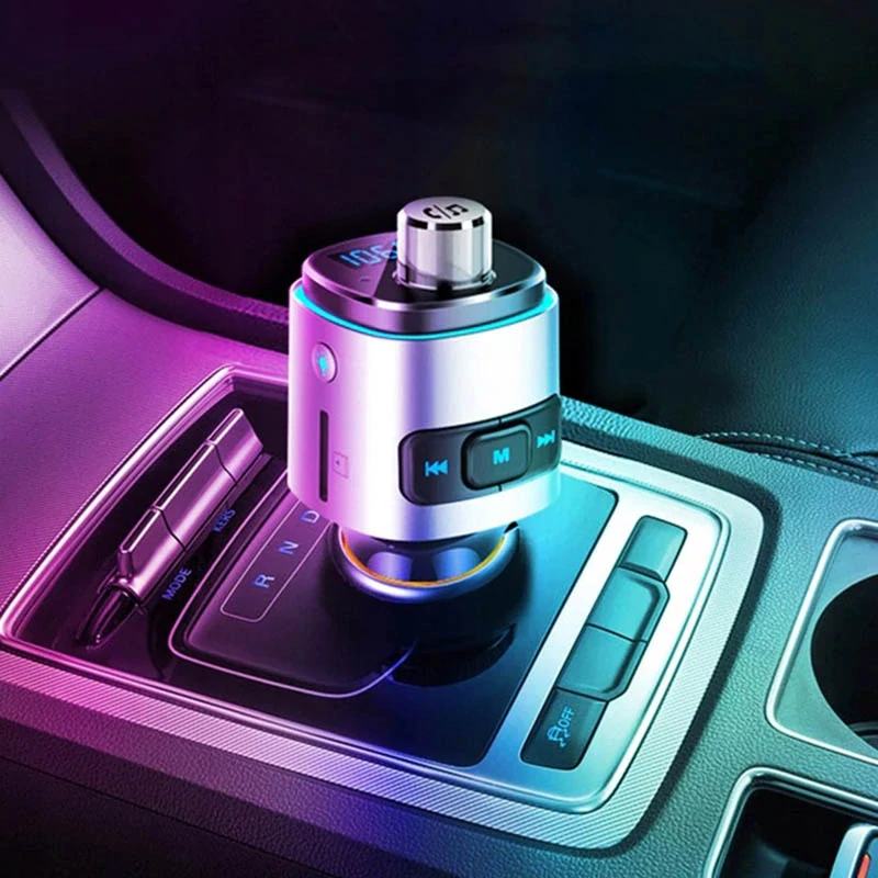 Bluetooth FM Transmitter do auta s rýchlonabíjačkou BC42