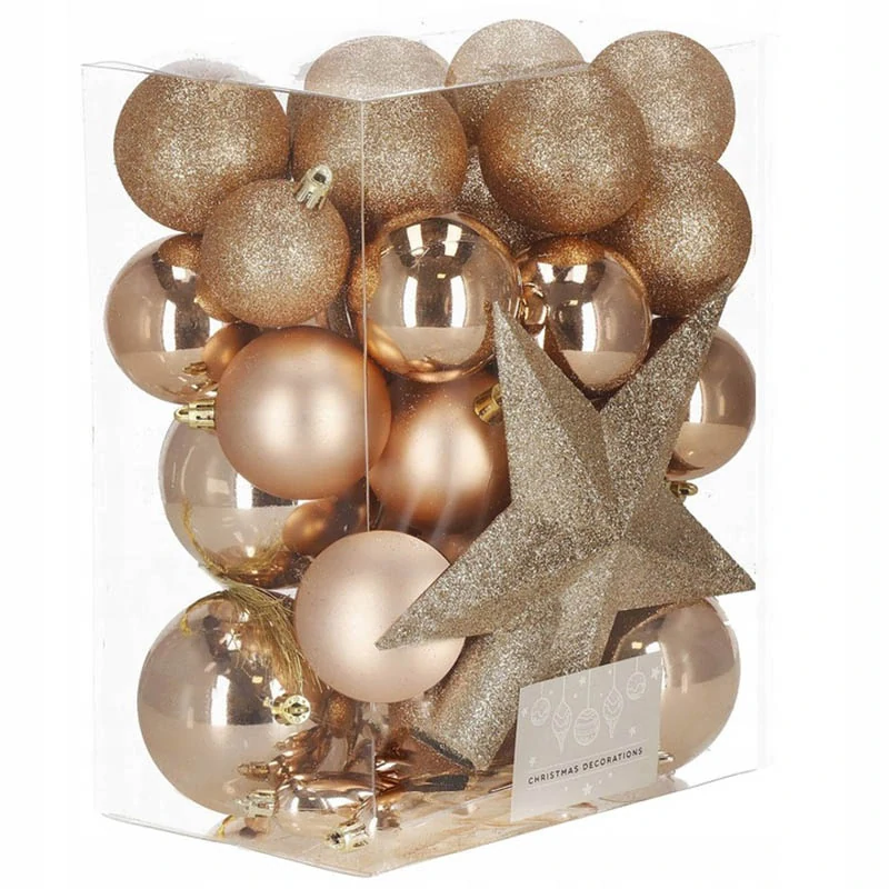 Ozdoby na vianočný stromček 33ks zlaté