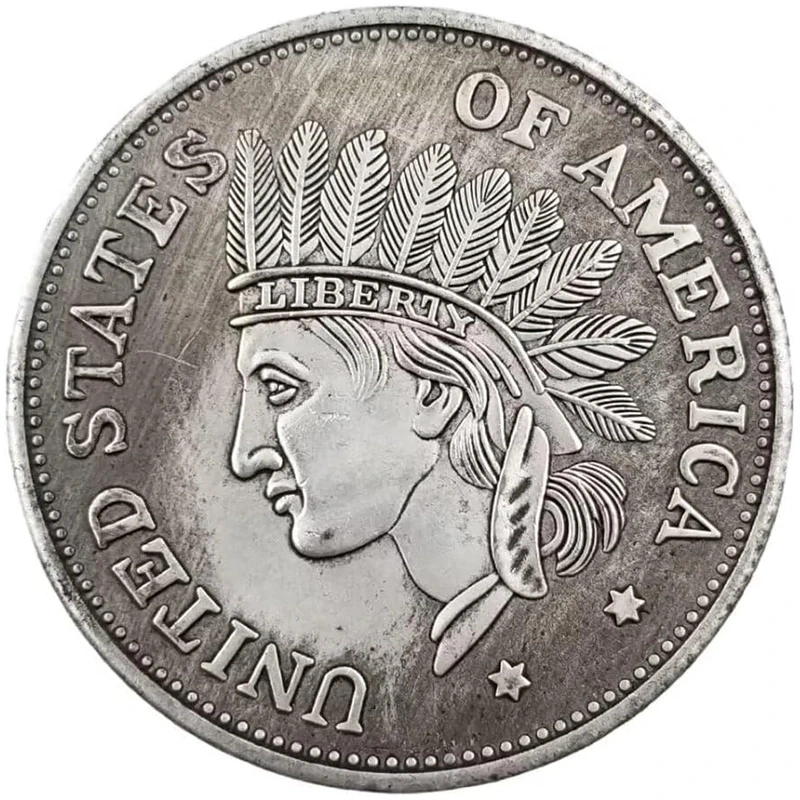 USA 1$ 1851 - Replika starej mince Morgan Indian Head