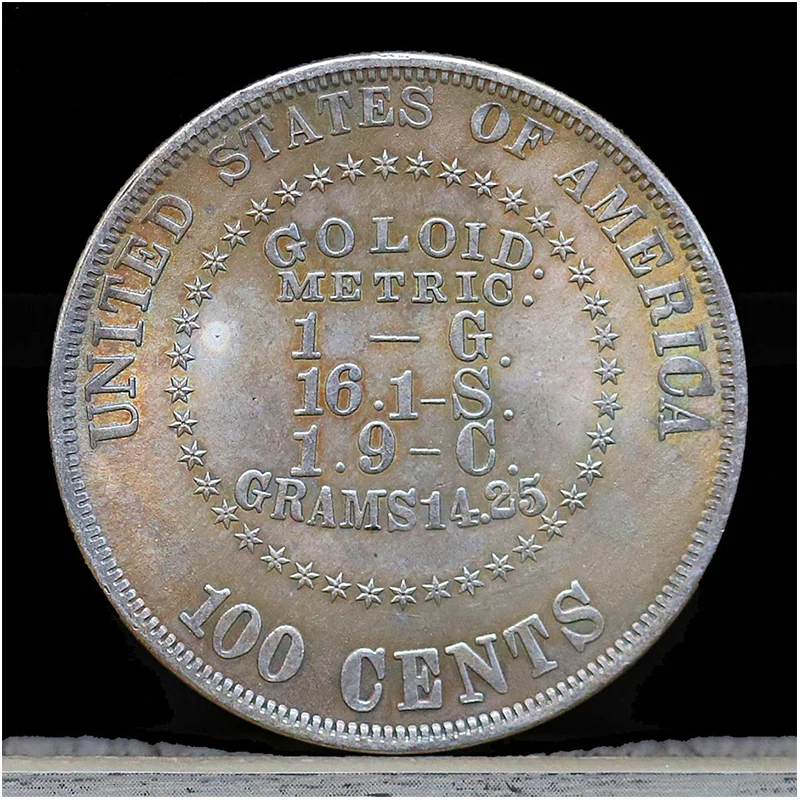 USA 100 cens 1878 - Replika starej mince Liberty