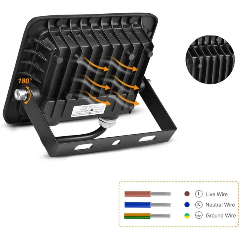 Vonkajší reflektor LED 100W