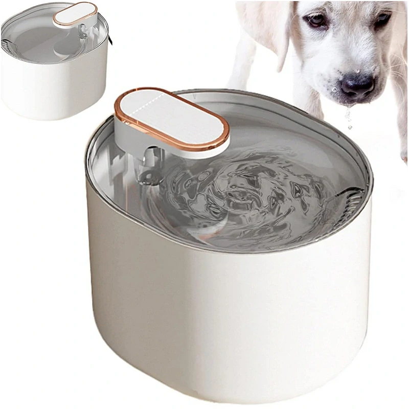 Napájadlo pre psa/mačku - tečúca fontána s filtrom 3L - biela