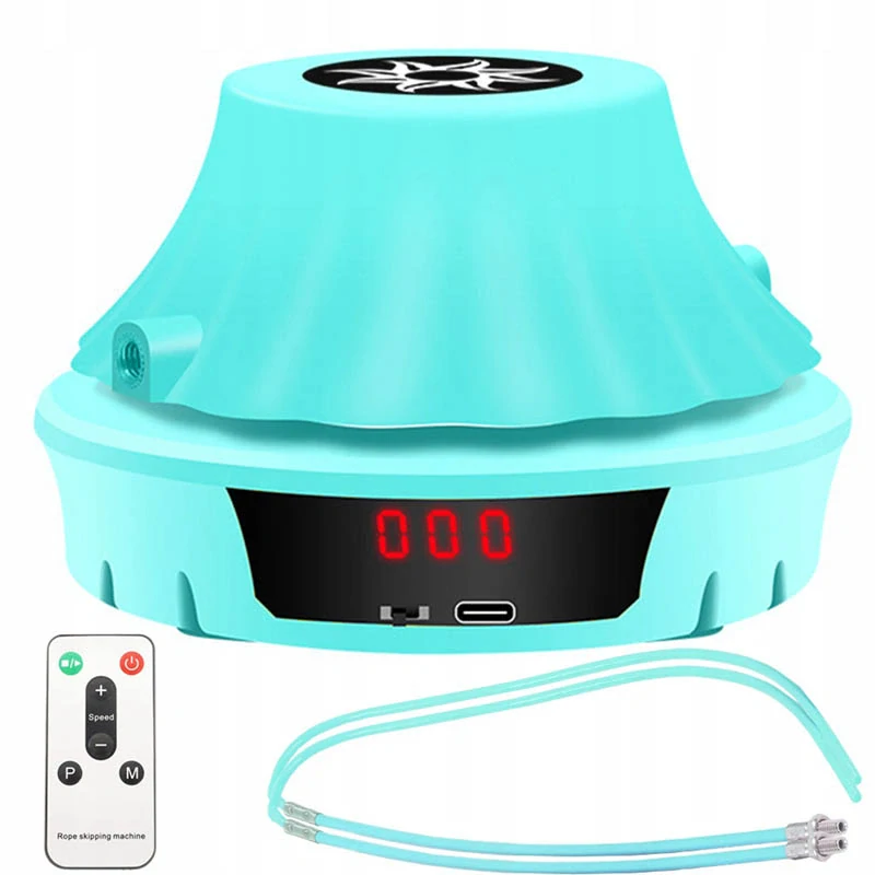 Automatické švihadlo s počítadlom a diaľkovým ovládaním modré