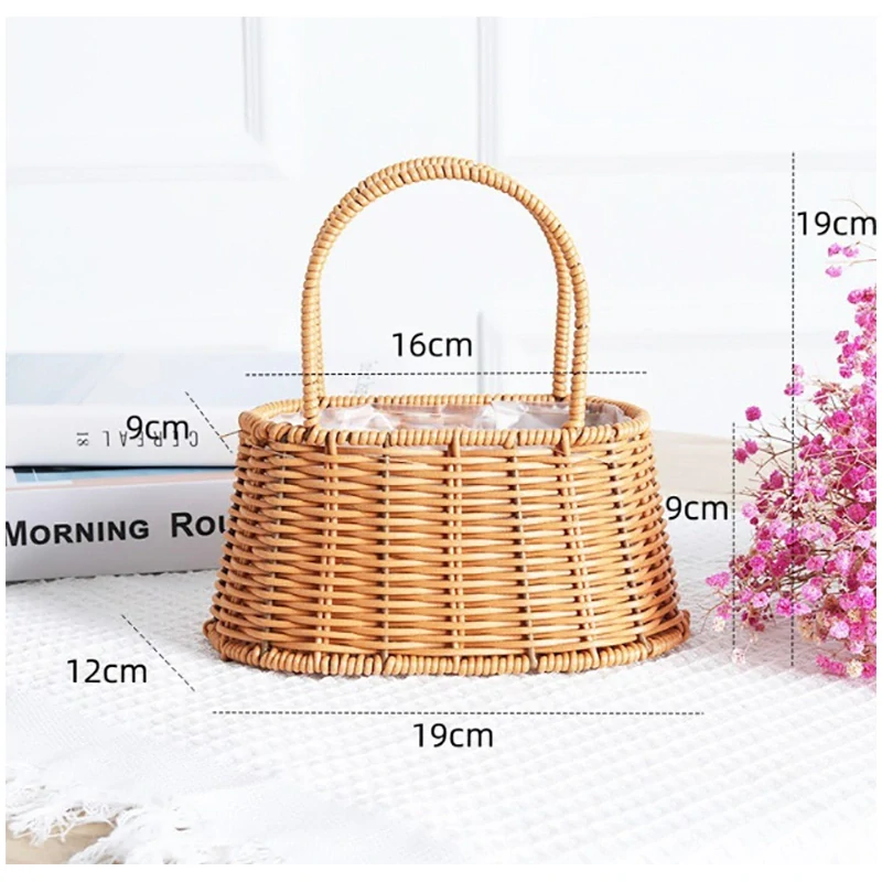 Košík ratanový 19 x19 x 12cm 