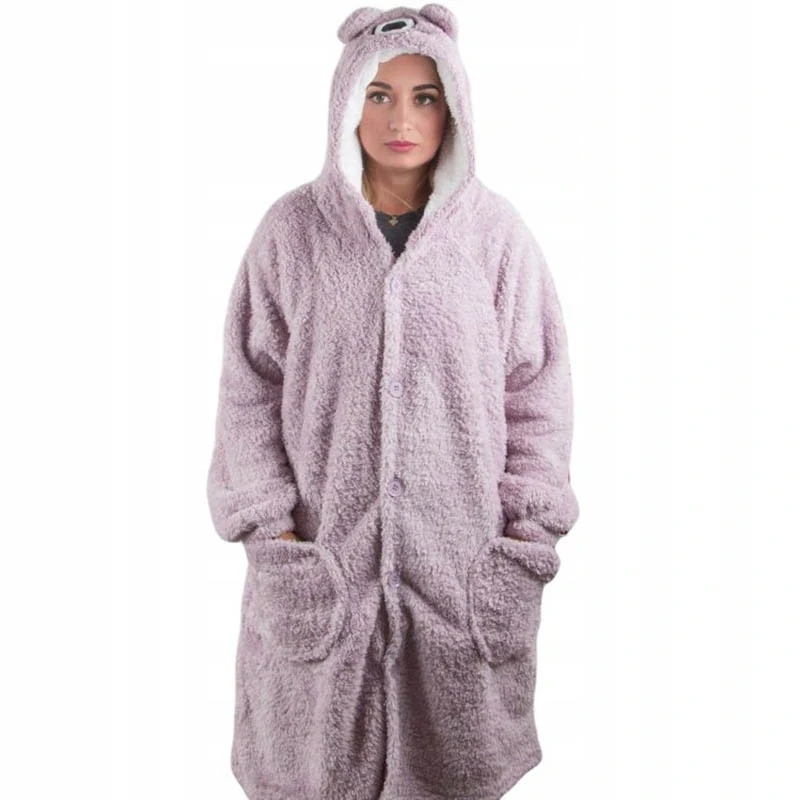 Teplá oversize mikina a deka 2v1 fialová