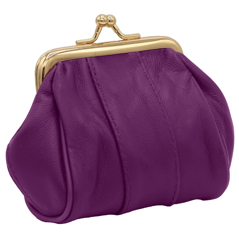 Peňaženka kožená dámska vintage - Purple