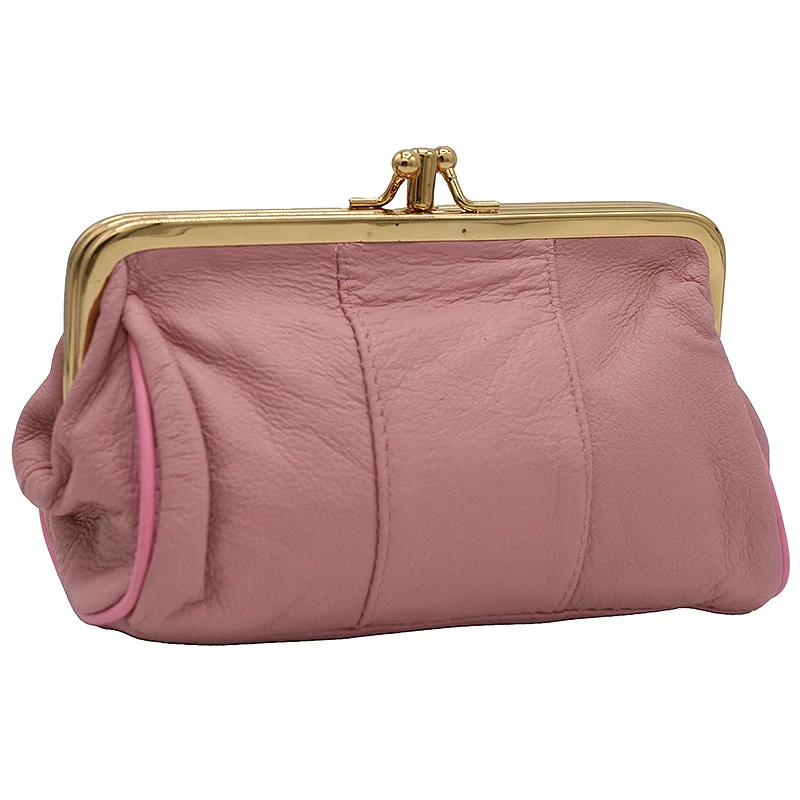 Peňaženka kožená dámska vintage - Pink