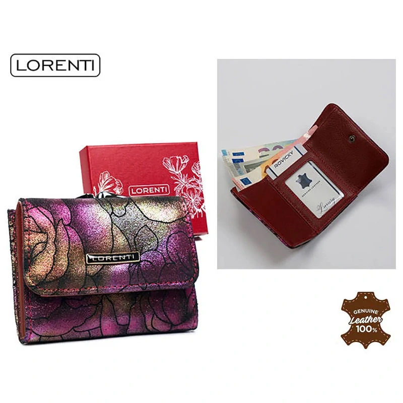 Lorenti - Peňaženka dámska kožená 55287-MD-6494 Purple