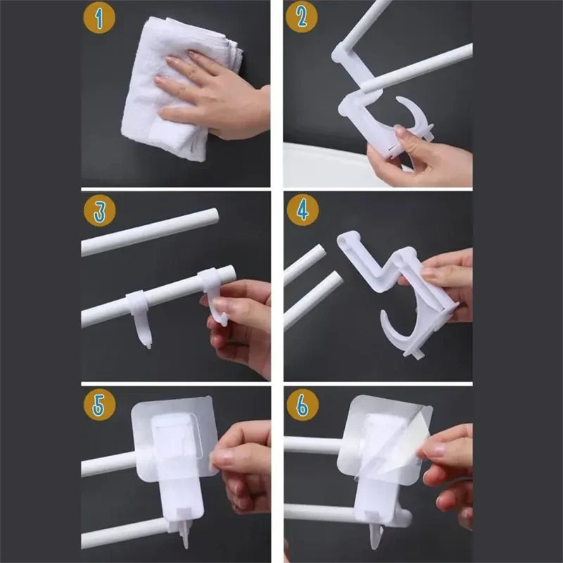 Nástenný vešiak 40cm čierny s háčikmi