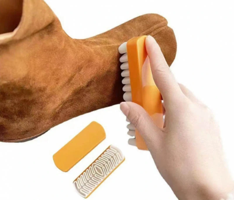 Gumená kefka na čistenie topánok a semišu