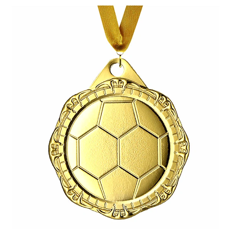 MMC1232/G - Futbal : Medaila kovová zlatá 32mm