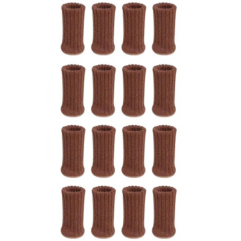 Ochranné násady na nohy nábytku 16ks hnedé