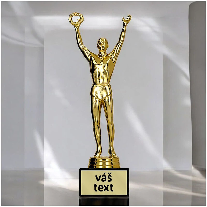 Victory - Víťazná trofej na podstavci s vlastným textom 20 cm