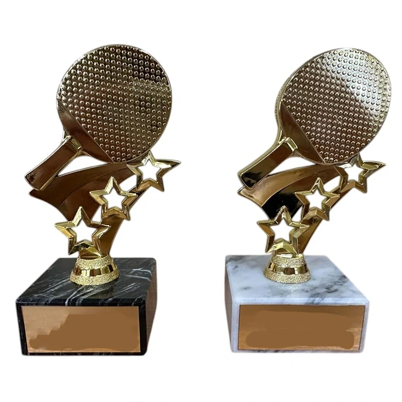 Stolný tenis - Športová trofej na podstavci s vlastným textom 15 cm