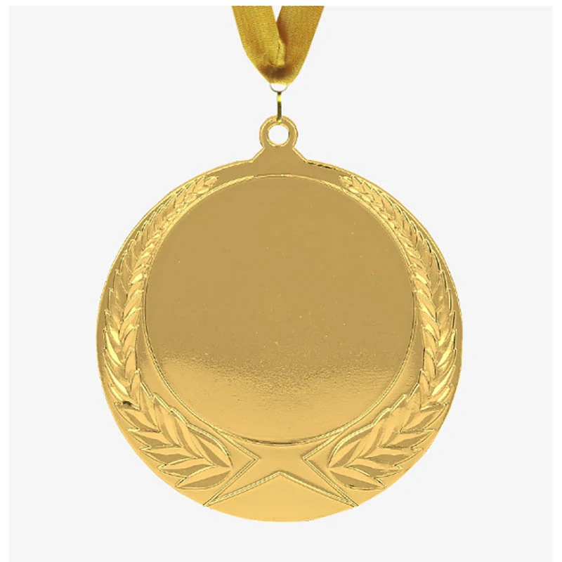 MMC1170 - Medaila kovová zlatá - ø 70mm / emblém 50mm 