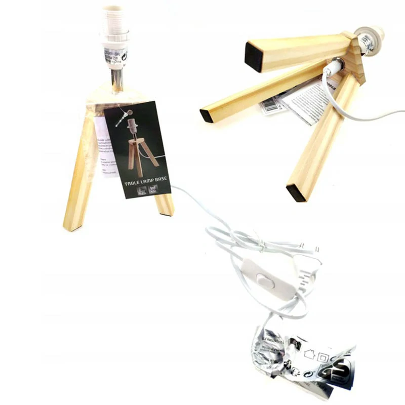 Stojan na lampu drevený