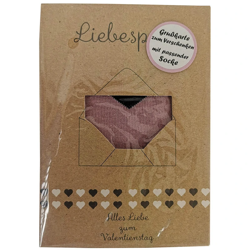 Ponožky zamilované ružové - č.35-41