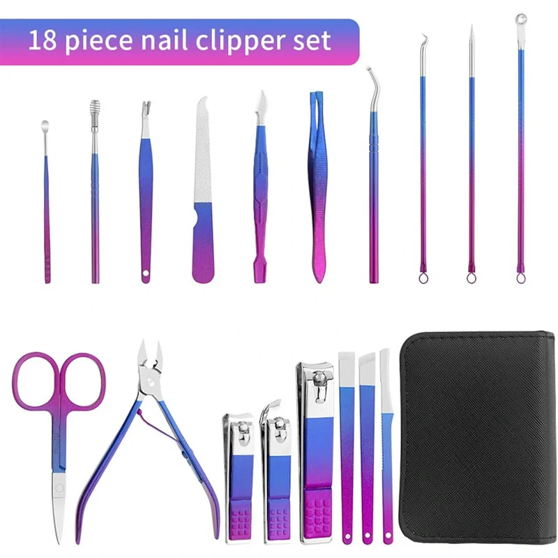 Veľká sada na manikúru a pedikúru 18v1