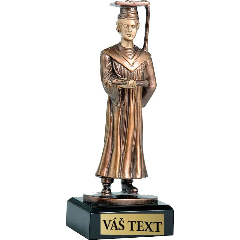 Absolventka - Odlievaná socha mramorovom podstavci - Ocenenie výnimočných ľudí: 25,5cm