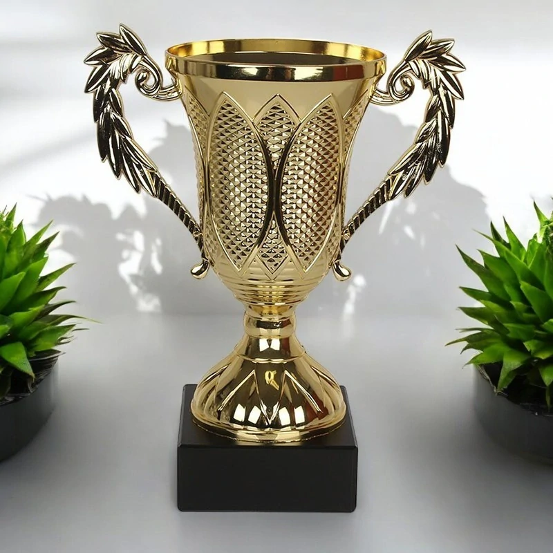 Ušatá trofej - Pohár zlatý - 22cm/ø10cm