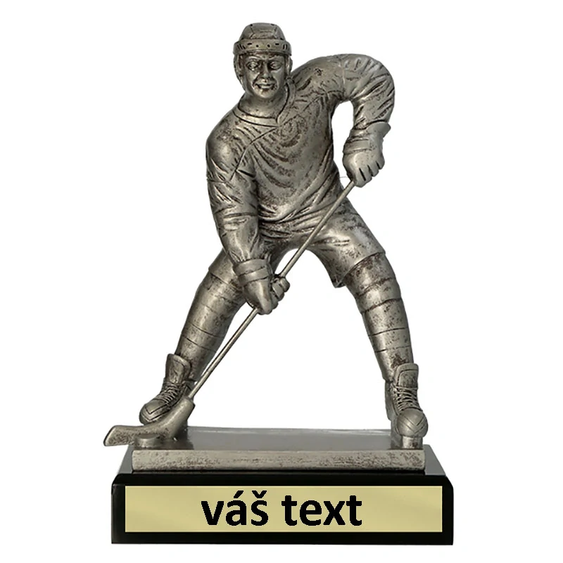 Hokej - Víťazná trofej na podstavci s vlastným textom: 22 cm