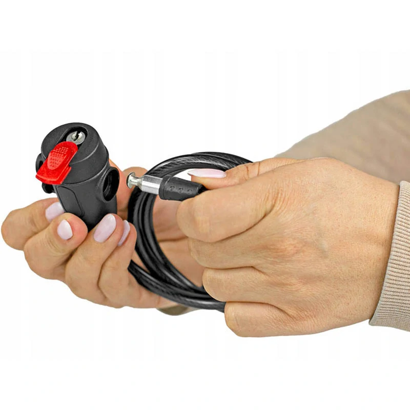 Zámok na bicykel 120cm s kľúčom