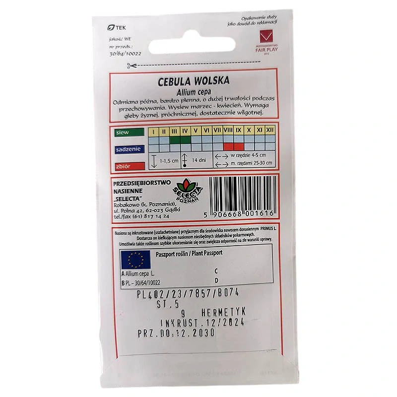 Cibuľa neskorá "Wolska" - 5g