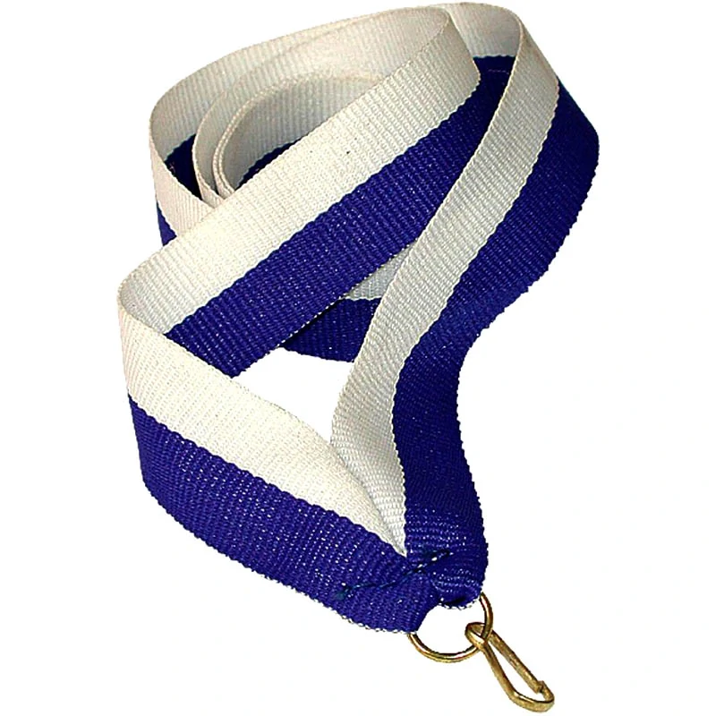Stuha na medailu 11 mm - blue/white