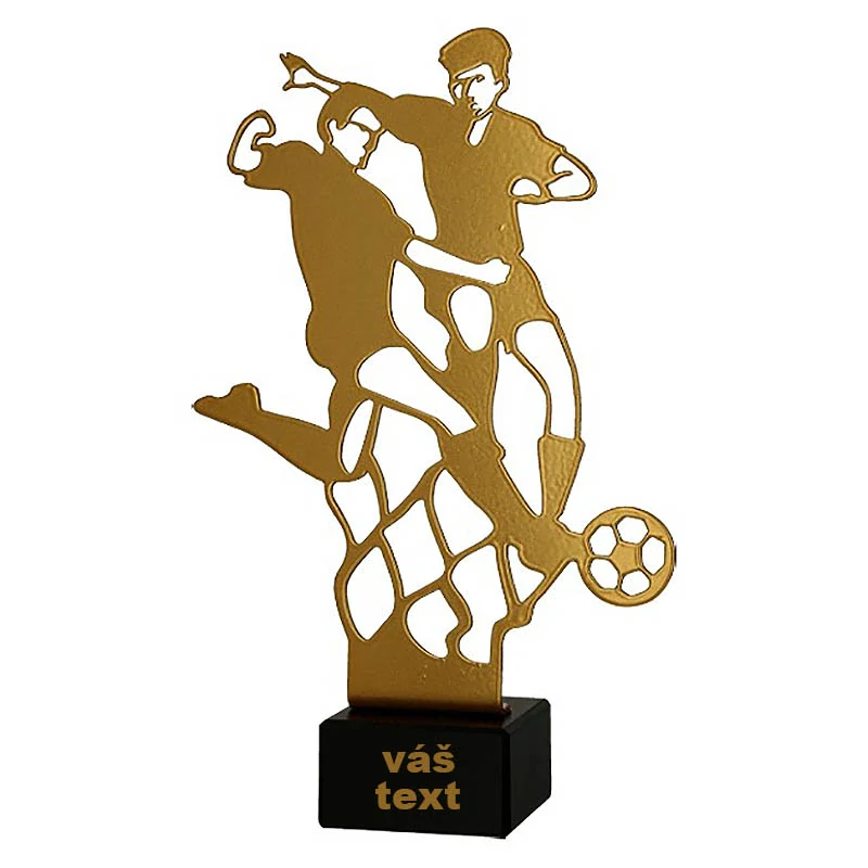 Trofej Futbal: Kovová figúrka na podstavci - 21cm