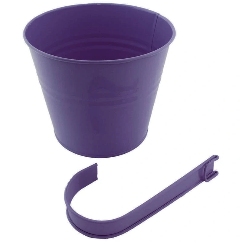 Kvetináč balkónový závesný 16cm fialový