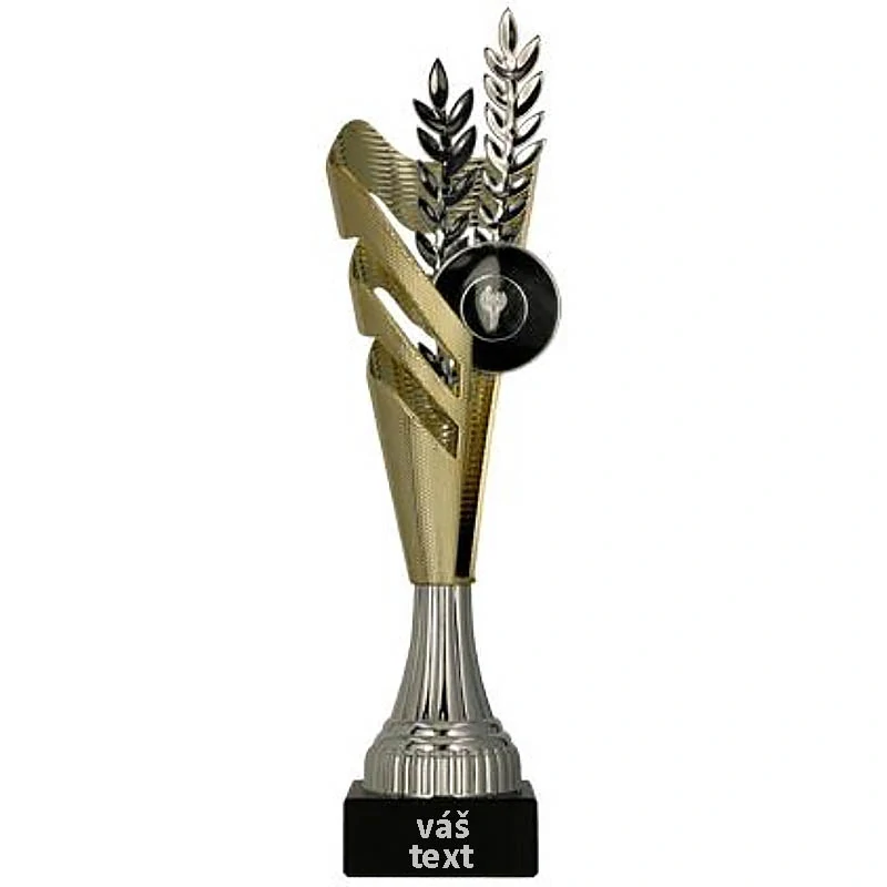 Pohár kovový zlato/strieborný -33cm